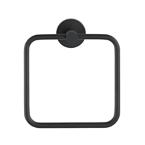 Anneau Porte-serviettes Bosio inox noir mat - WENKO
