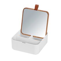 Organiseur avec miroir Bovisa blanc WENKO