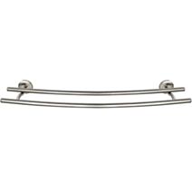 Porte-serviettes 2 barres fixes Cuba inox chromé mat - WENKO