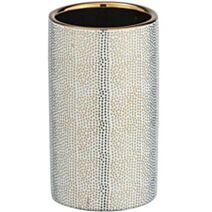 Gobelet brosse à dents Nuria céramique or/blanc - WENKO