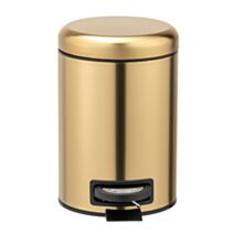 Poubelle à pédale leman,inox or mat 3l