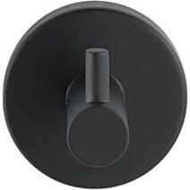 Crochet 1 tête Uno Bosio inox noir mat - WENKO