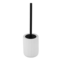 Brosse WC Belluno céramique/acier inox blanc