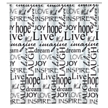 Rideau de douche Live multicolore 180x200cm