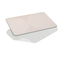 Tapis de bain Nazca 60x39cm terre diatomée gris clair