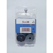 Rondelle carrossier, 5 x 20, acier zingué