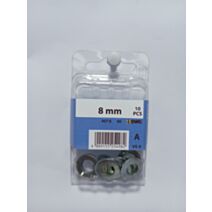 Rondelle 8 mm, acier zingué, DIN 125