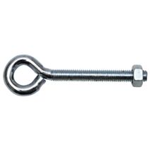 Piton à visser avec écrou, filetage métrique, M6 x 10 / 48, acier zingué