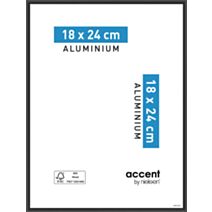 Cadre Accent Aluminium Noir 18x24cm - NIELSEN