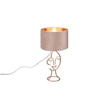Lampe de Table Mary Beige Métal Exclu 1xE27 Max.60W - REALITY