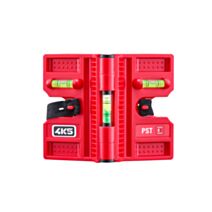 Niveau à bulle PST rouge pliable avec aimants - 4K5