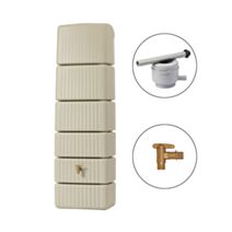 Cuve Récupérateur eau de pluie mural 300L Slim sable - GARANTIA
