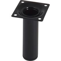 Pied cylindrique métal noir H.100 Ø30 mm - EVOLUDIS