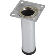 Pied cylindrique chromé H.100 Ø30 mm - BAR PLUS