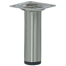 Pied cylindrique brossé H.100 Ø30mm - BAR PLUS
