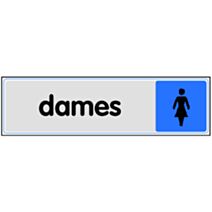 Plaquette 170x45mm plexi couleur "dames" - NOVAP