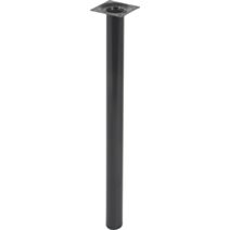 Pied cylindrique métal noir H.400 Ø30 mm - EVOLUDIS