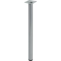 Pied cylindrique métal gris H.400 Ø30 mm - EVOLUDIS