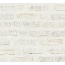Papier peint vinyl intissé briques loft blanc/rose