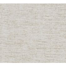 Papier peint vinyl intissé faux uni rayures transversales gris/or