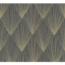 Papier peint vinyl intissé high lights noir/or