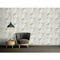 Papier peint vinyle lourd sur intissé estampe vert 10,05x0,53m - AS CREATION