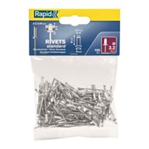100 rivets standard alu ø 3.2 x 8 mm