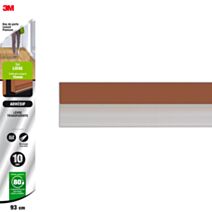 Isolation bas de porte sol lisse adhésif premium marron