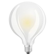 Ampoule LED E27 7W globe dépoli blanc chaud