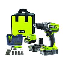 Perceuse visseuse RDD18 18V + 2 batteries 2Ah - RYOBI