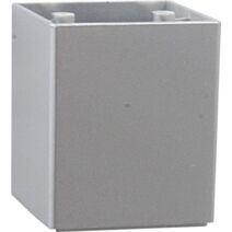 Pied de meuble cube gris H.64 60x60 mm - BAR PLUS