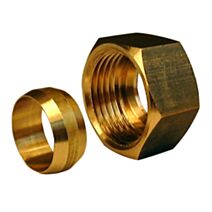 écrou et olive bicone G3/8 d12