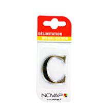lettre autocollante en relief hauteur 40 mm coloris or c - NOVAP