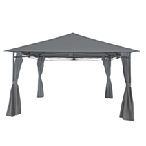 Tonnelle de jardin Acier Cléo 4x3m Anthracite