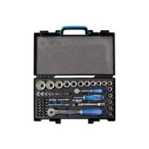 Coffret de douilles 1/4", 1/2" - 55 pcs