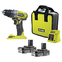 Perceuse-visseuse à percussion R18PD2-220S 18V + 2x2Ah - RYOBI