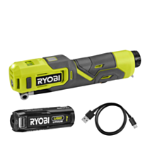 Gonfleur 4V jusqu’à 6,9 bars + batterie 2Ah USB-C - RYOBI