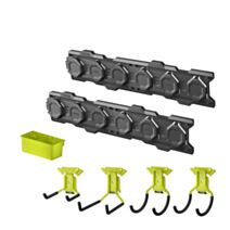 RSLWPK-7PC Pack de démarrage 7 pcs - 2 rails muraux, 4 crochets et 1 double gode