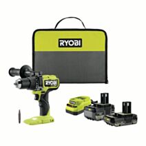 Perceuse-visseuse à percussion RPD18X12C62S 18V 2bat lithium - RYOBI