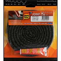 Joint noir Ø8 mm 2,50m + tube colle - PYROFEU