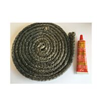 Joint Ø12 noir 2,50m + tube colle - PYROFEU