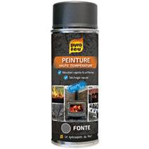 Peinture thermique en aérosol coloris fonte 500 ml - PYROFEU
