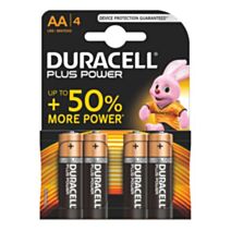 4 Piles Alcalines AA / LR6 Plus Power DURACELL