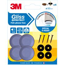 Gliss & protect à visser gris diam 30mm - 3M