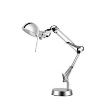 Lampe de bureau Bakossi E14 IP20 argent - GOODHOME