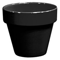 Pot Rainbow en Terre Cuite émaillée Noir Ø30cm