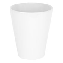 Cache-pot conique en Céramique Blanc Ø14cm