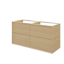 Meuble sous vasque à suspendre Avela placage chêne 120cm - GOODHOME