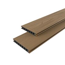 Lame de terrasse composite coloris teck Neva Premium L.220xl.14,5cm - KLIKSTROM