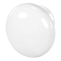 6 boutons de meuble arrondi Porcelaine Vras blanc Ø3.2cm - GOODHOME